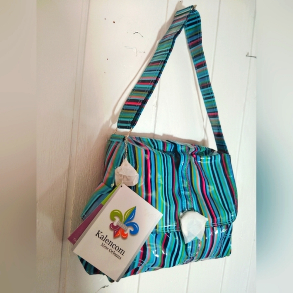 NWT!! KALENCOM, Dixie Stripes Diaper Bag Bundle - Picture 3 of 8